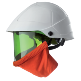 Casque de protection isolant et Arc-Flash avec écran facial intégré et protection du cou pour électricien, APC 2 ATPV