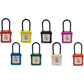 Cadenas de condamnation électrique CATU, anse nylon H 38 mm ∅ 4 mm, avec clé prisonnière