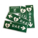 Jeu de 5 autocollants de signalisation différents