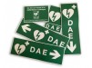 Jeu de 5 autocollants de signalisation différents